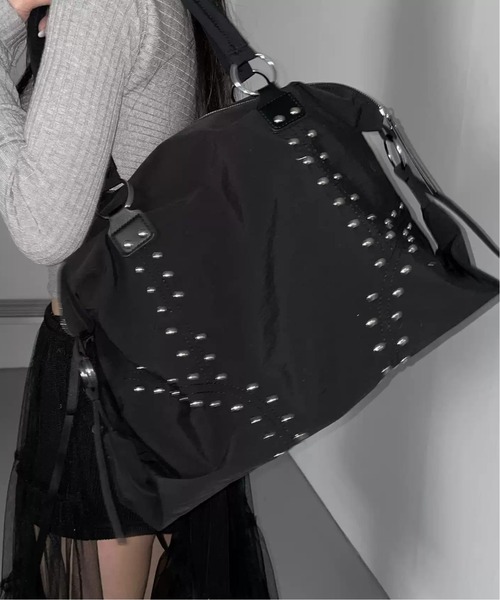 FREE STYLISTS ショルダーバッグ バッグ Y2K スタッドビッグショルダー