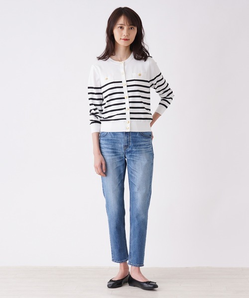 YANUK 「YANUK」 加工デニムパンツ 3 サックスブルー レディース