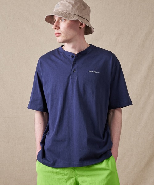 Eddie Bauer（エディーバウアー） ヘンリーネック tシャツ クラシック