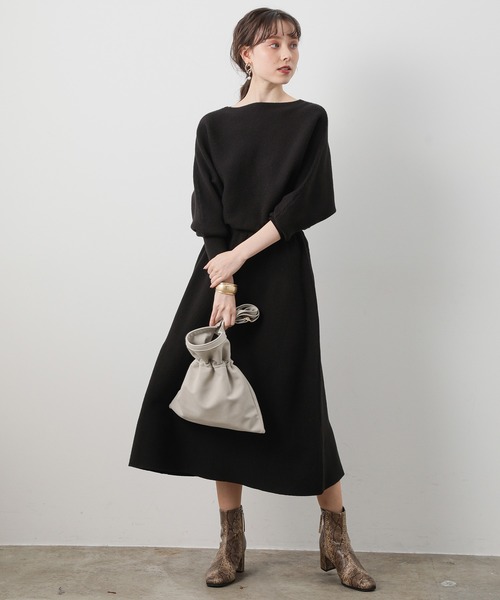 「VIS」 ニットワンピース FREE グリーン レディース_画像3