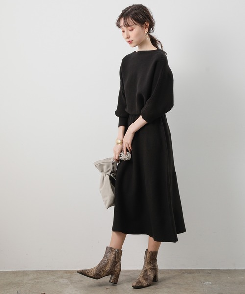 「VIS」 ニットワンピース FREE グリーン レディース_画像5