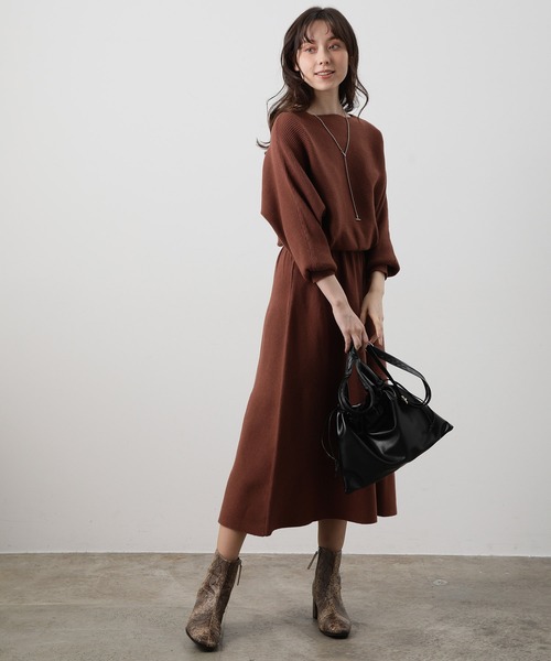 「VIS」 ニットワンピース FREE グリーン レディース_画像8