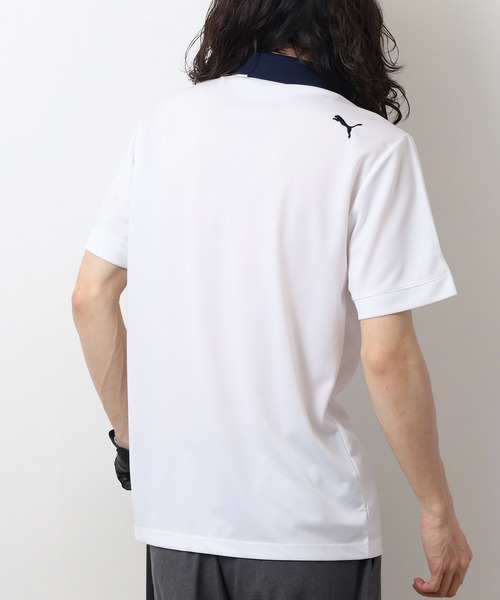 PUMA（プーマ） ポロシャツ ゴルフ P ストレッチカノコ PロゴS/S ポロ