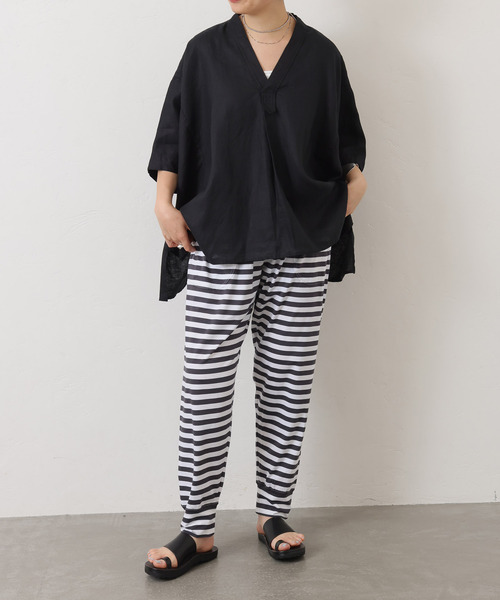 40リネンワッシャー Vスキッパーシャツ journal standard luxe｜40リネンワッシャー Vスキッパーシャツ