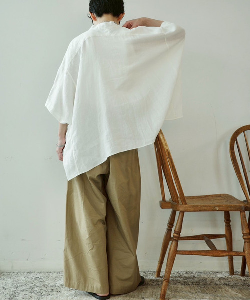 js luxe☆リネンワッシャースキッパーシャツ 楽天市場】リネンワッシャー スキッパーシャツ journal standard