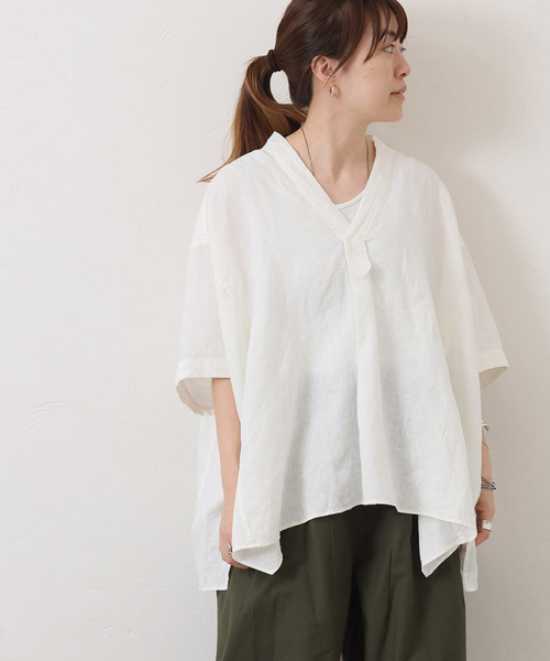 journal standard luxe リネンオーバーサイズブラウス JOURNAL STANDARD relume ブラウス シャツ 「追加」手洗い可