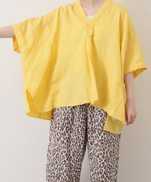 JOURNAL STANDARD LUXE ブラウス シャツ 40リネンワッシャー V