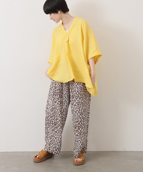 JOURNAL STANDARD LUXE ブラウス シャツ 40リネンワッシャー V