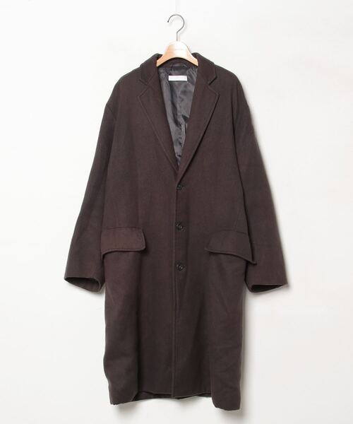 WYM LIDNM 「WYM LIDNM」 チェスターコート M グレー メンズ