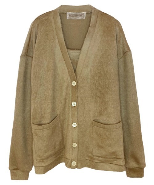 アンサンブル bulky V neck cardigan ensemble