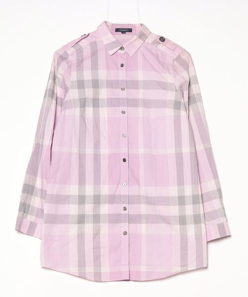 BURBERRY 「BURBERRY」 シャツワンピース 38 パープル