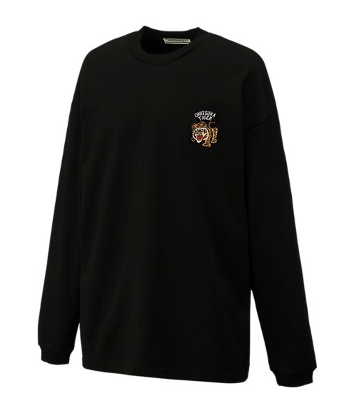 オニツカタイガー　刺繍　グラフィックティー　カットソー　長袖　ユニセックス Onitsuka Tiger tシャツ LONG SLEEVE GRAPHIC TEE / ロング