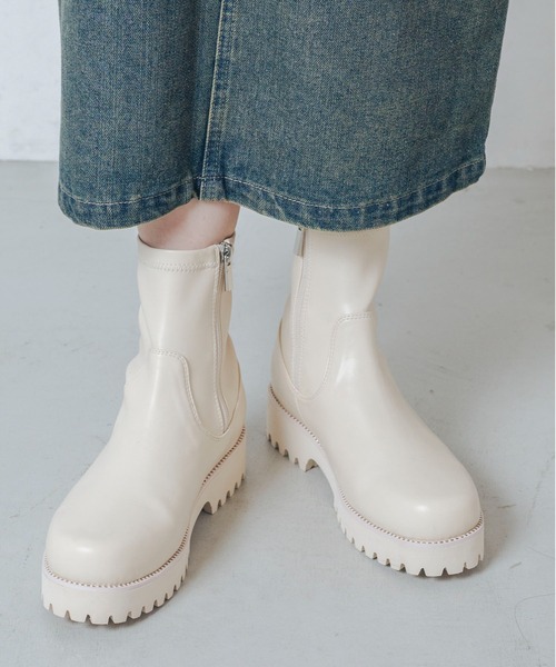 EVOL（イーボル） 長靴 レインブーツ 「晴雨兼用・軽量」ストレッチ