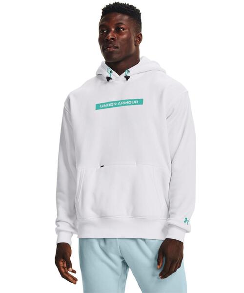 【極美品】値下げ　アンダーアーマー　STORM Ｍサイズ　パーカー　ホワイト UNDER ARMOUR（アンダーアーマー） プルオーバーパーカー X-LARGE