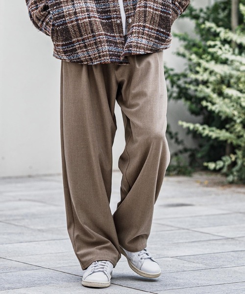 CAMBIO（カンビオ） ワイドパンツ スラックス mp13917-Slacks Fabric