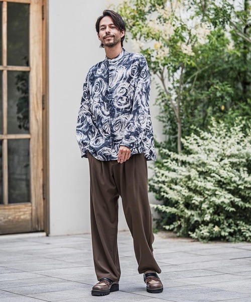 CAMBIO（カンビオ） ワイドパンツ スラックス mp13917-Slacks Fabric