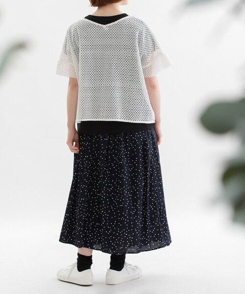 nop de nod（ノップドゥノッド） ブラウス シャツ エンブロイダリー