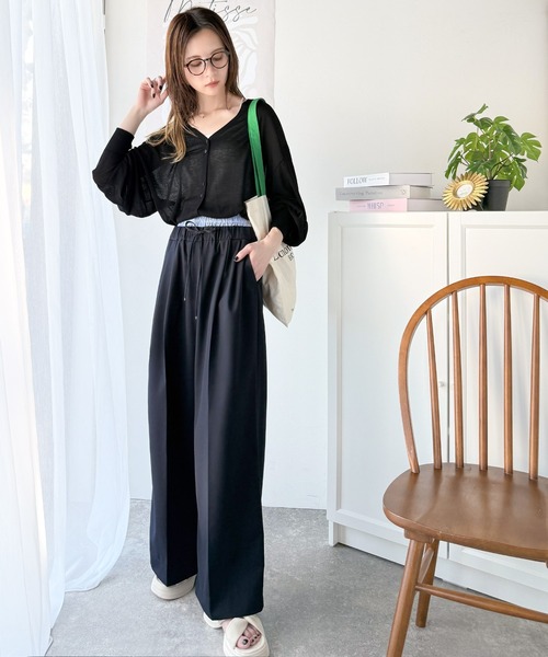 「classicalelf」 ニットカーディガン LARGE ブルー レディース