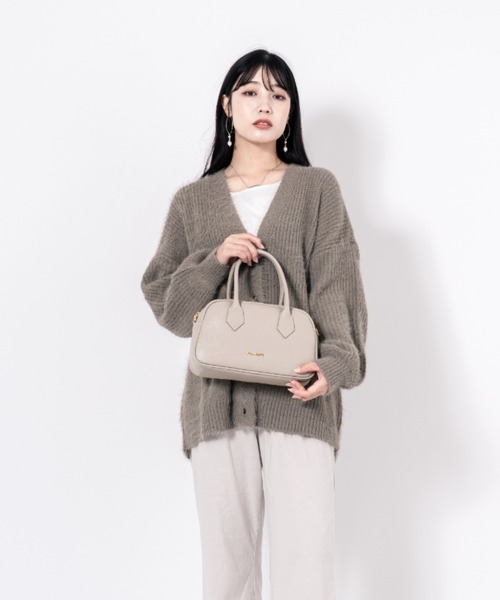 ハンドバッグ 「PULICATI/プリカーティ」2WAY レザー ミニボストン