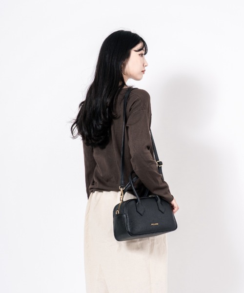 ハンドバッグ 「PULICATI/プリカーティ」2WAY レザー ミニボストン