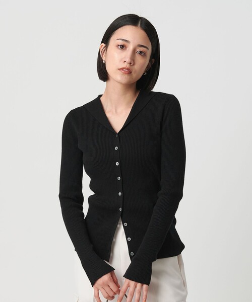 BEAUTY＆YOUTH UNITED ARROWS カーディガン コットンカシミヤ リブ