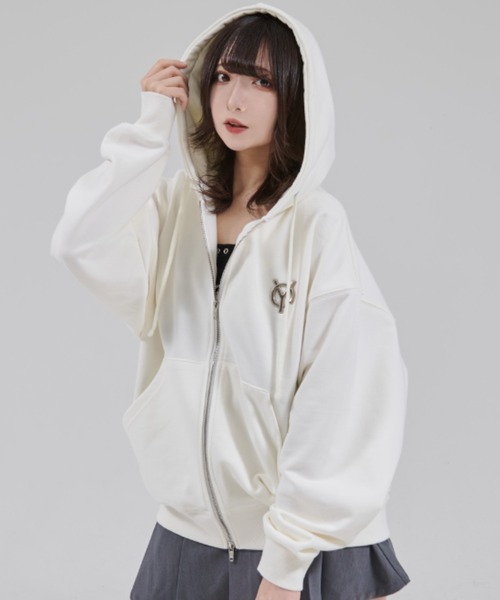 OY（オーワイ） パーカー 「OY/オーワイ」METAL LOGO HOODIE ZIP UP