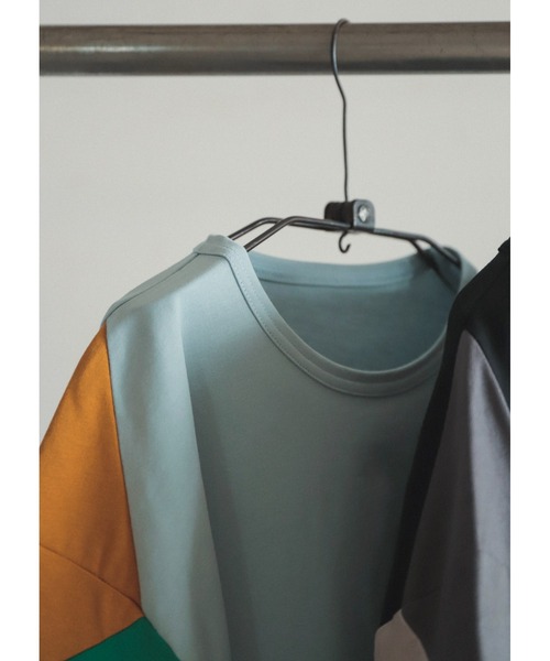 「FIL DE FER」 半袖Tシャツ FREE サックスブルー レディース_画像3