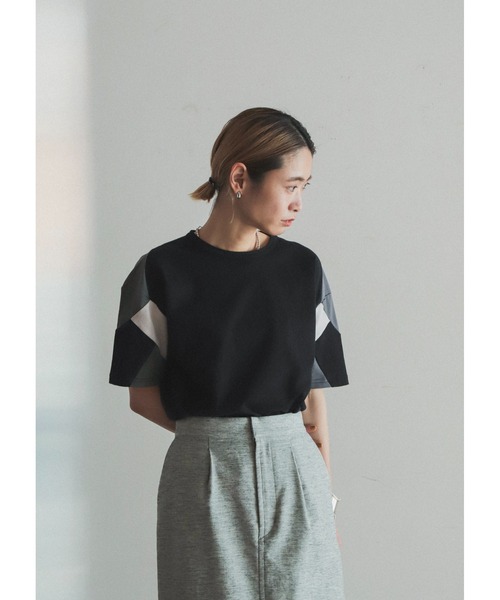 「FIL DE FER」 半袖Tシャツ FREE サックスブルー レディース_画像6