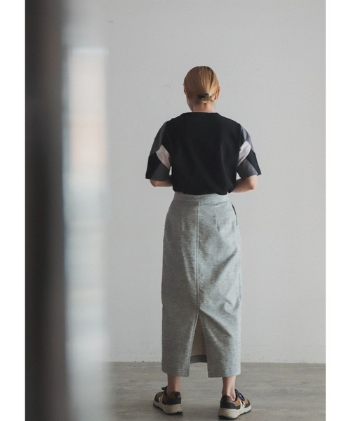 「FIL DE FER」 半袖Tシャツ FREE サックスブルー レディース_画像9