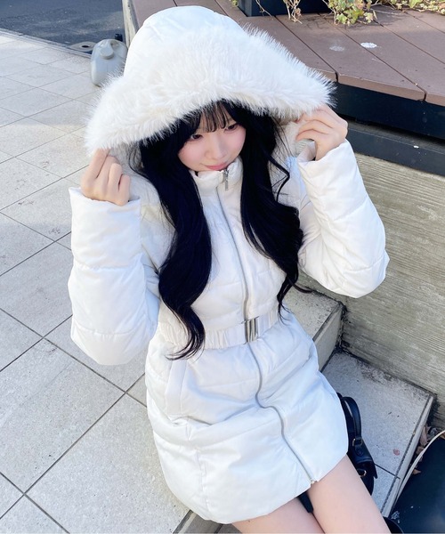 INGNI（イング） ダウンコート ダウンジャケット ファーフード付