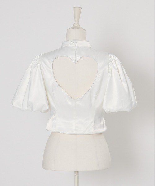 AVENCHUMU　Like a nurse heart blouse　ホワイト AVENCHUMU ブラウス シャツ 半袖 Like a nurse heart blouse