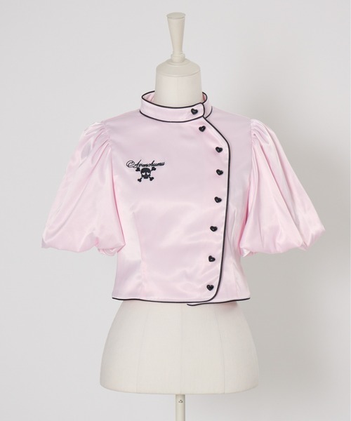 AVENCHUMU ブラウス シャツ 半袖 Like a nurse heart blouse