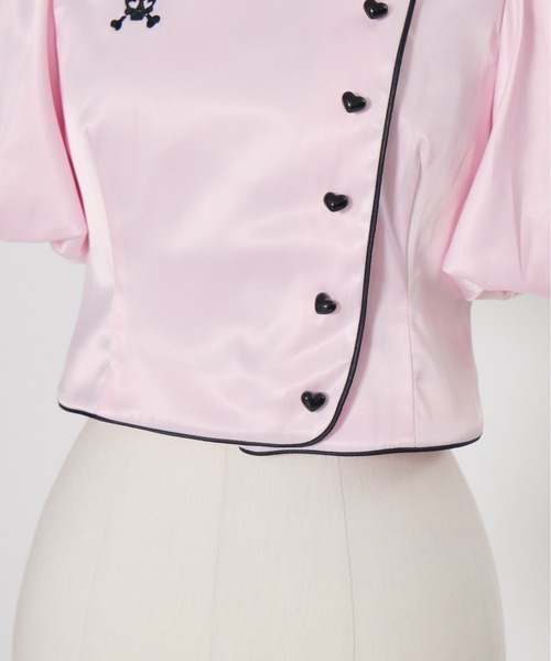 AVENCHUMU ブラウス シャツ 半袖 Like a nurse heart blouse