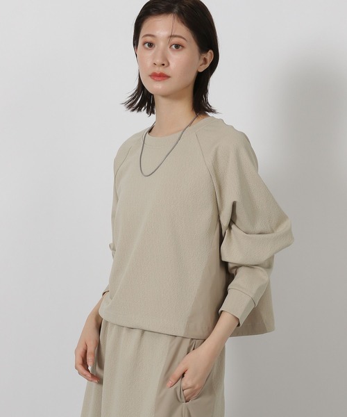 LAKOLE（ラコレ） tシャツ 布帛切替カットプルオーバー / 594552