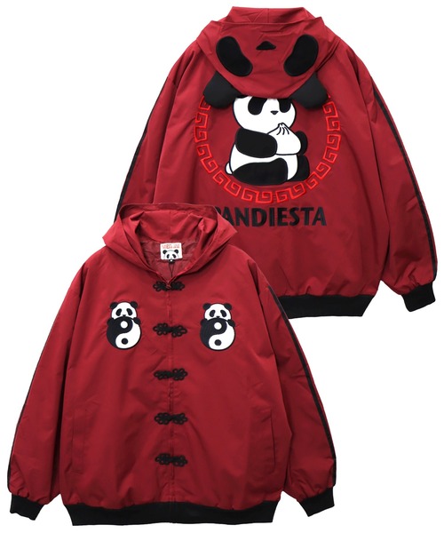 ブルゾンジャケット黒ここあぱんだ♪様 PANDIESTA（パンディエスタ） ブルゾン アウター なりきり中華パンダ