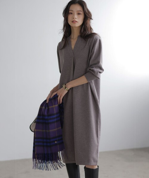 組曲カシミヤブレンドウールストール（23区大きいサイズインディヴィ自由区） 組曲カシミヤブレンドウールストール（23区大きいサイズインディヴィ