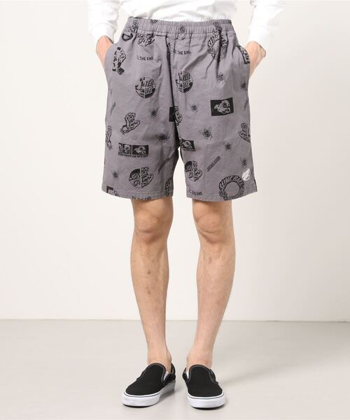 「SANTA CRUZ」 デニムハーフパンツ M ケミカルウォッシュ メンズ_画像7