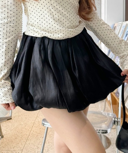 Ada. スカート サテンライク バルーン ミニ スカート : ZOZOTOWN Yahoo