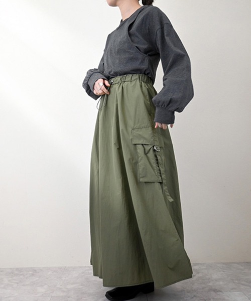 「STYLEBLOCK」 フレアスカート M アイボリー レディース_画像4