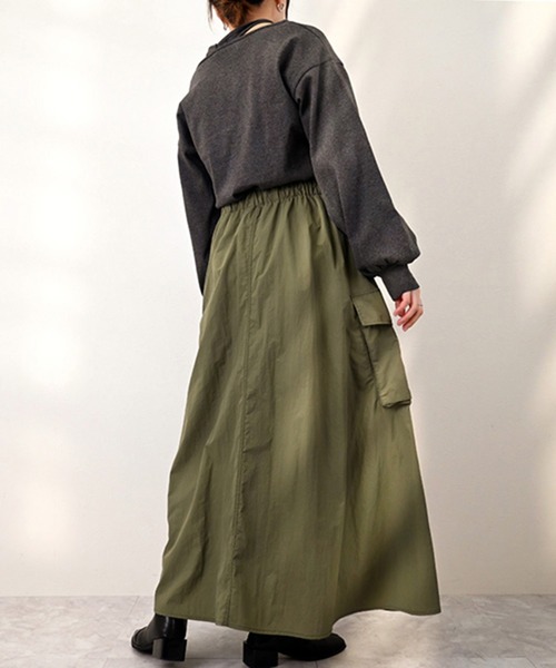 「STYLEBLOCK」 フレアスカート M アイボリー レディース_画像5