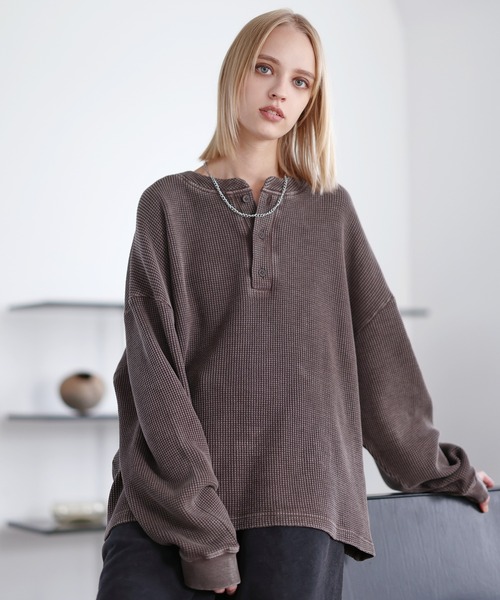 【美品✨】RHC スミクロヴィンテージスウェット フェード加工 モックネック ROCHEM（ローシェン） トレーナー スウェット ヴィンテージ加工