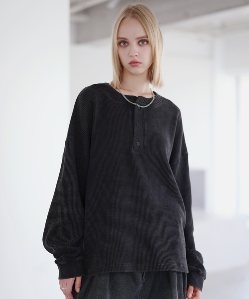 【美品✨】RHC スミクロヴィンテージスウェット フェード加工 モックネック ROCHEM（ローシェン） トレーナー スウェット ヴィンテージ加工