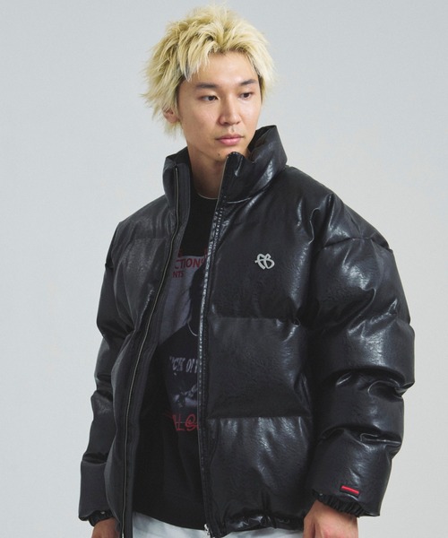 FUBU（フブ） コート ジャケット FUBU-GA別注 PU Puffer Jacket メンズ