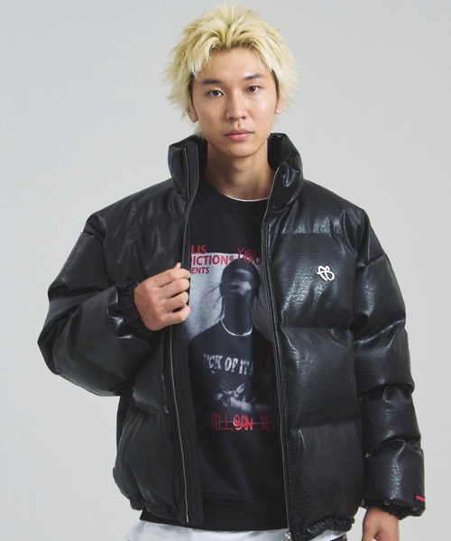 FUBU（フブ） コート ジャケット FUBU-GA別注 PU Puffer Jacket メンズ