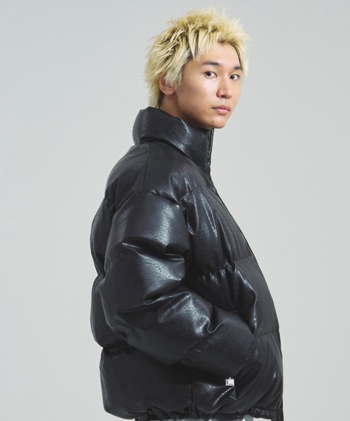 FUBU（フブ） コート ジャケット FUBU-GA別注 PU Puffer Jacket メンズ