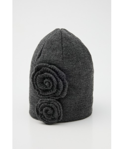 SLY（スライ） ニット帽 ニットキャップ FLOWER MOTIF KNIT BEANIE