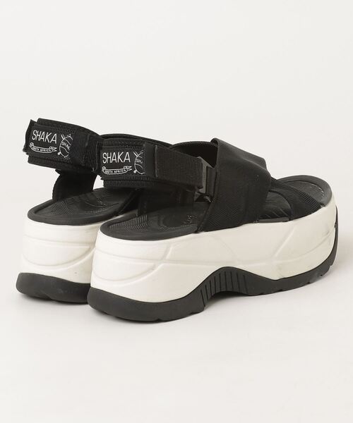 「SHAKA」 フラットサンダル 23cm ブラック レディース_画像2