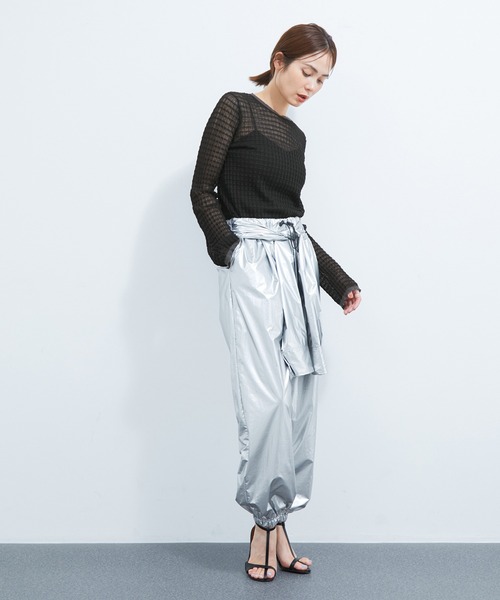 「LE CERCLE par rope'」 長袖ニット FREE ライトグレー レディース_画像3