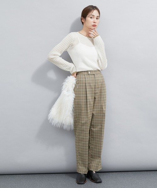 「LE CERCLE par rope'」 長袖ニット FREE ライトグレー レディース_画像9