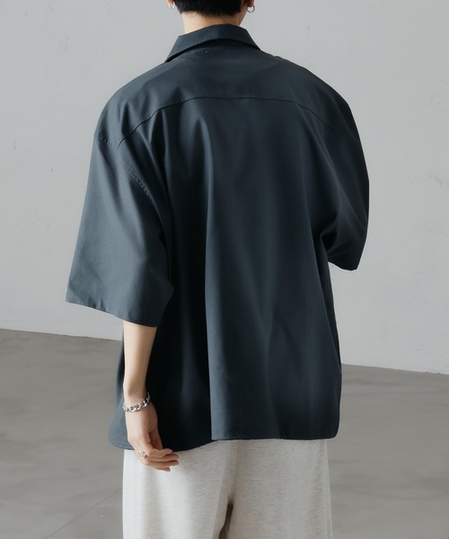 「epnok」 半袖シャツ LARGE ブルーグリーン メンズ_画像3